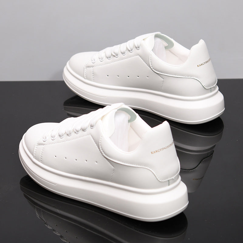 Korean Style Minimalist Sneakers for Men & Women – Microfiber Low-Cut Casual Shoes