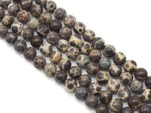 Load image into Gallery viewer, Genuine Brown Ocean Jasper Round Smooth Beads, Sku#U1353