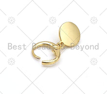 Load image into Gallery viewer, Enamel Dartboard Huggie Earring, Sku#O81C