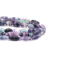 Load image into Gallery viewer, Genuine Fluorite Smooth Rice Beads, 10x14mm/8x20mm/10x25mm, Sku#U1561