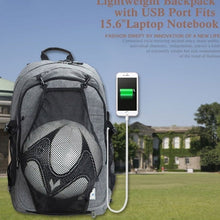 Load image into Gallery viewer, Anti-Theft USB Charging Laptop Backpack – Water-Resistant Nylon Travel Bag with Shoulder Straps