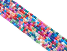 Load image into Gallery viewer, Mixed Color Glaze Triangular Prism Beads, 4mm, Sku#U1469