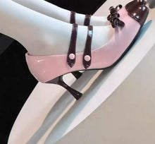 Load image into Gallery viewer, Women's Sweet Side Cut-Out High Heels - Buckle Closure Platform Pumps