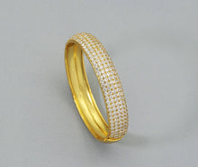 Load image into Gallery viewer, CZ Band Bangle Bracelet, Sku#B187C
