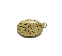 Load image into Gallery viewer, Gold Silver CZ Evil Eye Round Coin Charm, Sku#B210