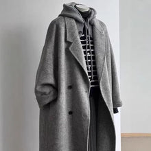 Load image into Gallery viewer, Color New Korean-style Loose Mid-length High-end Wool Coat