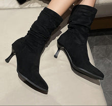 Load image into Gallery viewer, Women's Pointed-Toe Stiletto Ankle Boots – Thickened Winter High Heel