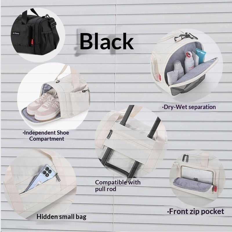 Compact Lightweight Travel Organizer Bag - 36-55L High Capacity Carry-On Luggage