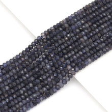 Load image into Gallery viewer, Genuine Iolite Faceted Rondelle Beads, Sku#U1668