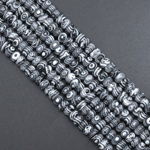Load image into Gallery viewer, 5x8mm Smooth Rondelle Zebra Jasper Beads, Sku#U2062