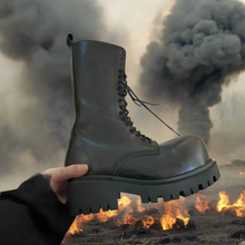 Load image into Gallery viewer, Cyberpunk Dystopian Harajuku Boots Unisex