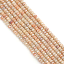 Load image into Gallery viewer, Mystic Pink Aventurine Rondelle Faceted Beads, Sku#U1789