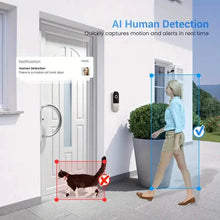 Load image into Gallery viewer, 1080P HD Smart Doorbell Camera with AI Detection &amp; Night Vision