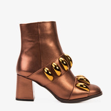 Load image into Gallery viewer, The Eclipse Rose Gold Leather Women Boot