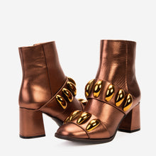 Load image into Gallery viewer, The Eclipse Rose Gold Leather Women Boot