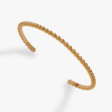 Load image into Gallery viewer, Gold Beaded Cuff Bracelet