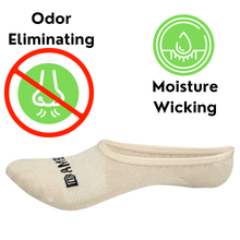 Load image into Gallery viewer, Bamboo Sports Super Low Cut No Show Bamboo Rayon Socks- Breathable, Moisture Wicking, Odor Eliminating, 4 Pair