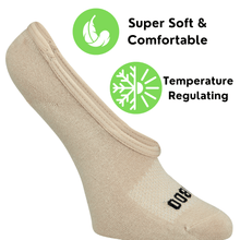 Load image into Gallery viewer, Bamboo Sports Super Low Cut No Show Bamboo Rayon Socks- Breathable, Moisture Wicking, Odor Eliminating, 4 Pair