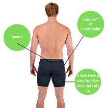 Load image into Gallery viewer, Men's 6" Inseam Bamboo Rayon Boxer Briefs - 4 Pack