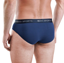 Load image into Gallery viewer, Men's Bamboo Rayon No Fly Briefs Available in all sizes &amp; 3 Colors, 4 Pack