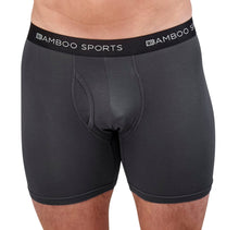Load image into Gallery viewer, Men's 4" Inseam Bamboo Rayon Boxer Briefs - 4 Pack