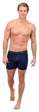 Load image into Gallery viewer, Men's 4" Inseam Bamboo Rayon Boxer Briefs - 4 Pack