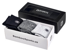 Load image into Gallery viewer, Premium Bamboo Rayon Crew Socks