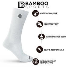 Load image into Gallery viewer, Premium Bamboo Rayon Crew Socks
