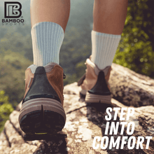 Load image into Gallery viewer, Premium Bamboo Rayon Crew Socks
