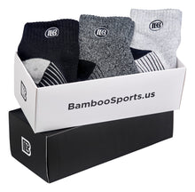 Load image into Gallery viewer, Premium Bamboo Rayon Quarter High Crew Socks