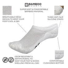 Load image into Gallery viewer, Bamboo Rayon Invisible No Show Socks