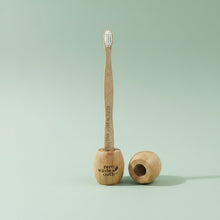 Load image into Gallery viewer, Bamboo Toothbrush Stand - single holder