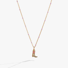 Load image into Gallery viewer, Barbie™ Cowboy Boot Pendant Necklace
