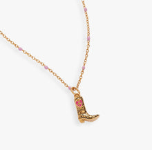 Load image into Gallery viewer, Barbie™ Cowboy Boot Pendant Necklace