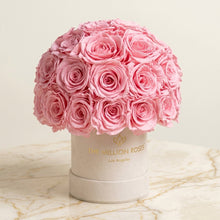 Load image into Gallery viewer, Essence Beige Suede Superdome Box | Light Pink Roses