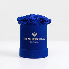 Load image into Gallery viewer, Essence Royal Blue Suede Box | Royal Blue Roses