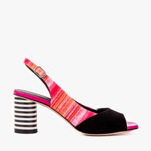 Load image into Gallery viewer, The Spectrum Multicolor Block Heel Leather Women Slingback Sandal