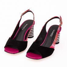 Load image into Gallery viewer, The Spectrum Multicolor Block Heel Leather Women Slingback Sandal