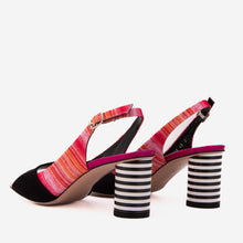Load image into Gallery viewer, The Spectrum Multicolor Block Heel Leather Women Slingback Sandal