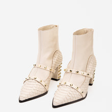 Load image into Gallery viewer, The Valentina Leather Block Heel Women Boot