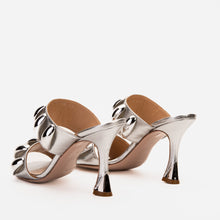 Load image into Gallery viewer, The Eclipse Silver Leather Women Sandal