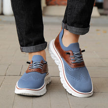 Load image into Gallery viewer, Men's Extra-Large Casual Sneakers – Breathable Microfiber Lace-Up Shoes | Sizes 39–48