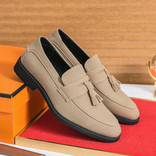 Load image into Gallery viewer, Men's Tassel Loafers - Casual Slip-On Shoes with Rubber Sole