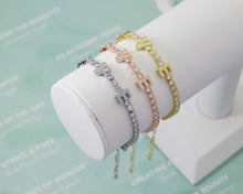 Load image into Gallery viewer, CZ Love Word Bracelet, Sku#B172
