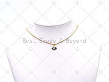 Load image into Gallery viewer, Colorful Enamel Evil Eye Shape Pendant,18K Gold Filled Charm, Necklace Bracelet Charm Pendant, Sku#JL65