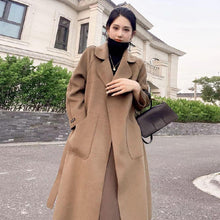 Load image into Gallery viewer, Double-faced Cashmere Coat Women's Mid-length Over The Knee