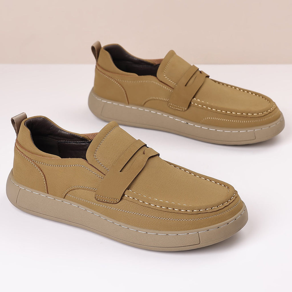 Men's Casual Slip-On Leather Shoes