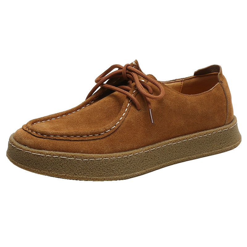 Men's Suede Leather Sneakers - British Style Casual Outdoor Shoes