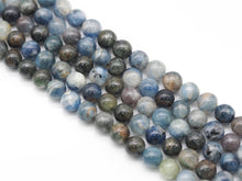 Load image into Gallery viewer, Genuine Blue Kyanite Round Smooth Beads, Sku#U1374