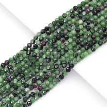 Load image into Gallery viewer, Genuine Ruby Zoisite Round Faceted Beads, Sku#U1741